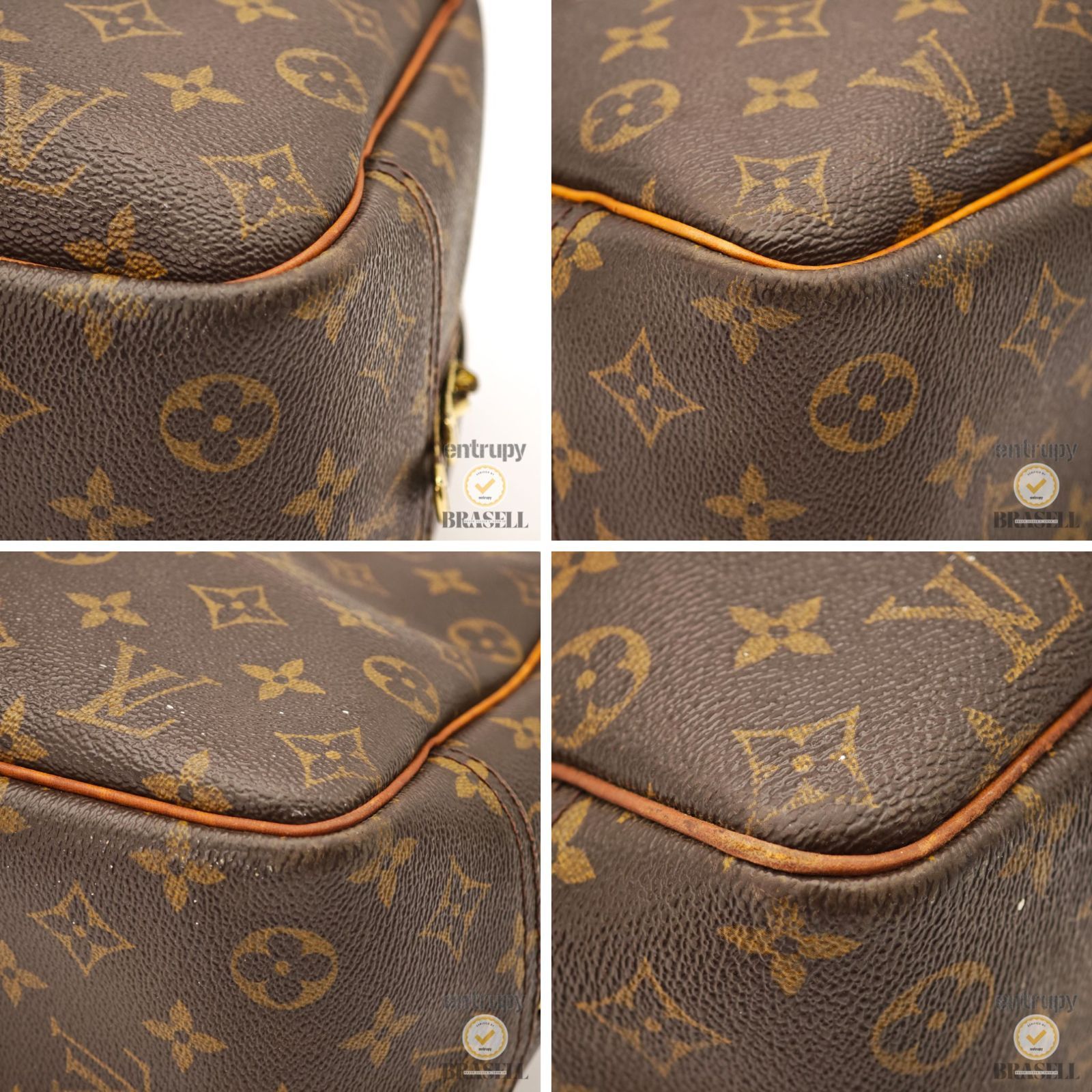 LOUIS VUITTON ドーヴィル M47270 バッグ ハンドバッグ ブラウン 