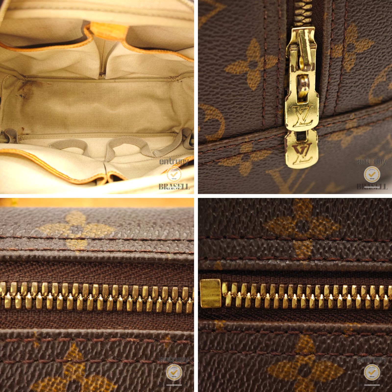 LOUIS VUITTON ドーヴィル M47270 バッグ ハンドバッグ ブラウン 