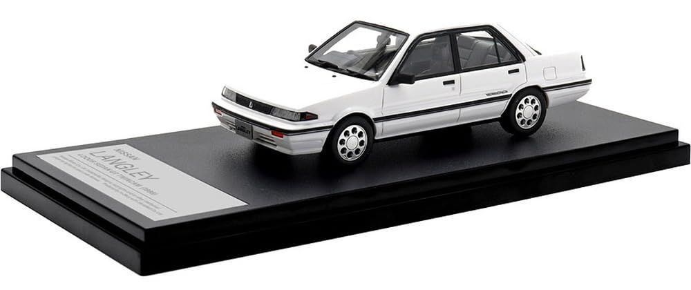 インターアライド Hi Story 1/43 ニッサン LANGLEY 4 DOOR SEDAN GT TWINCAM (1988) クリスタルホワイト 完成品