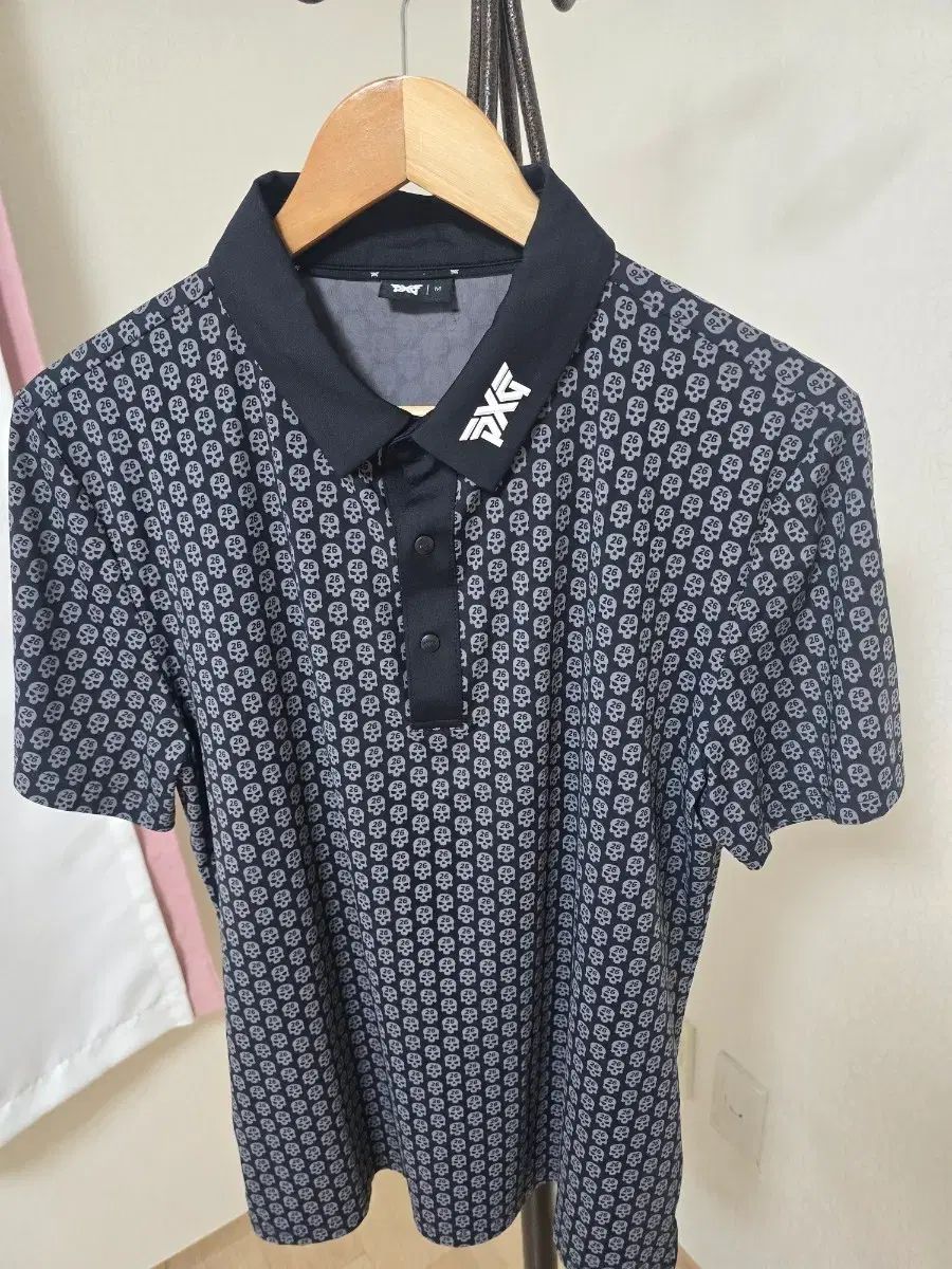 PXG スカル パータン 半袖 カラーTシャツ M