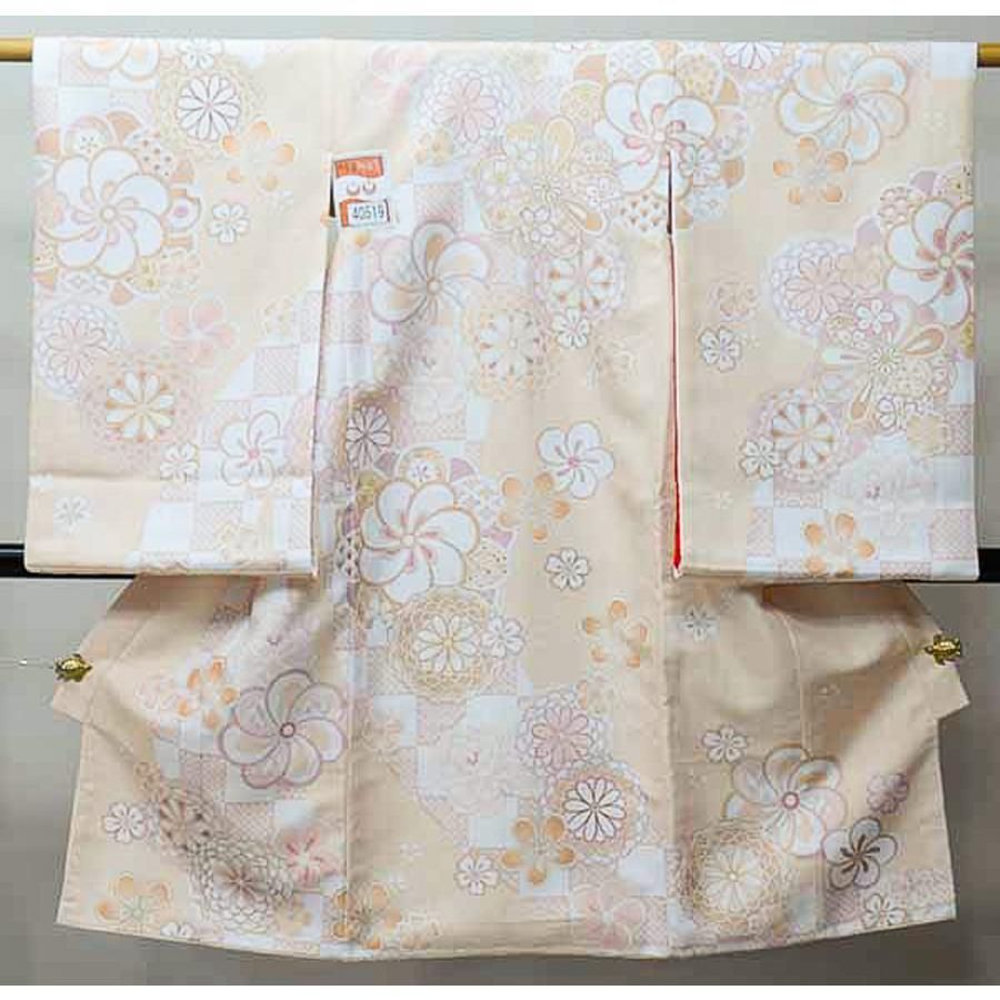お宮参り 産着 着物 女児 女の子 のしめ 祝着 合繊 祝着 新品 （株）安田屋