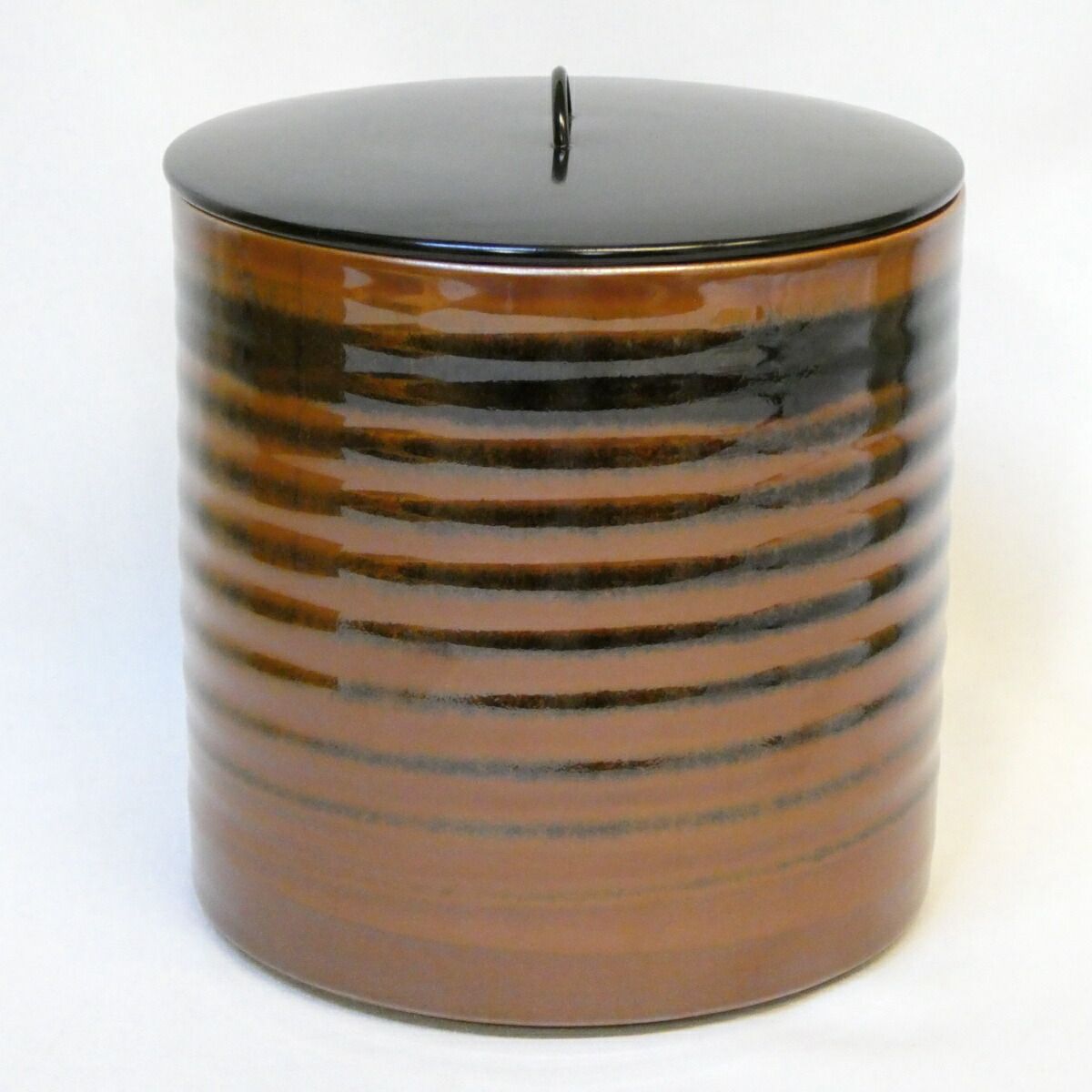 五月の特売品】加藤陶芳作 古瀬戸写 一重口 水指 木製塗蓋 茶道具