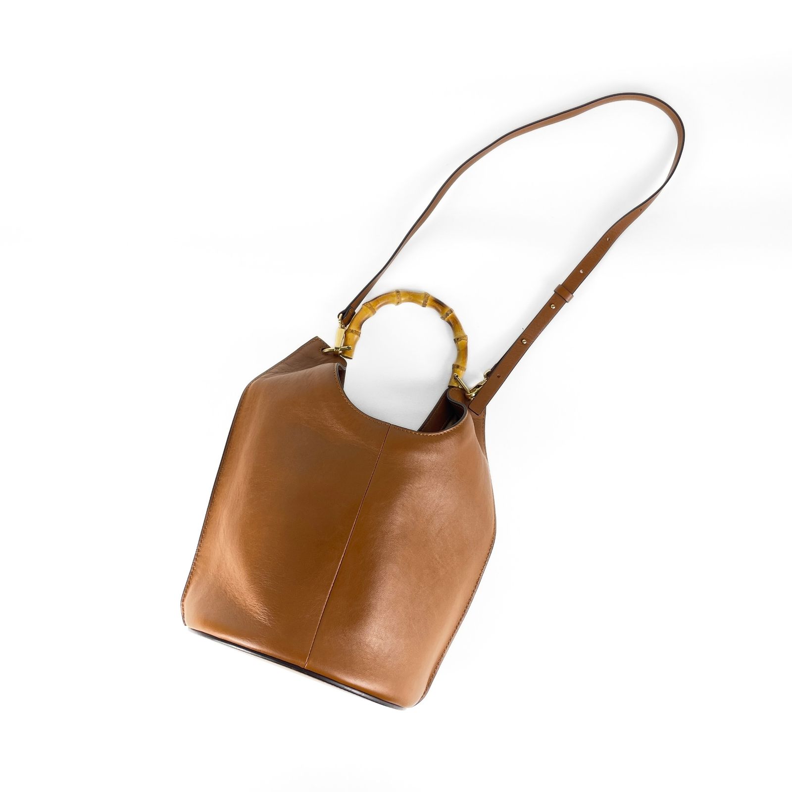 レディース ORSETTO オルセット 01-063-02 BAMBOO HAND BAG バケツ型 