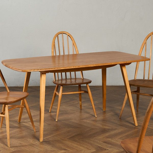 テーブル イギリス エルム アーコール ERCOL プランクテーブル 382 レア Ercol プランク ダイニング 英国 ヴィンテージ 木製 シンプル ナチュラル ビンテージ #98309 155,975円