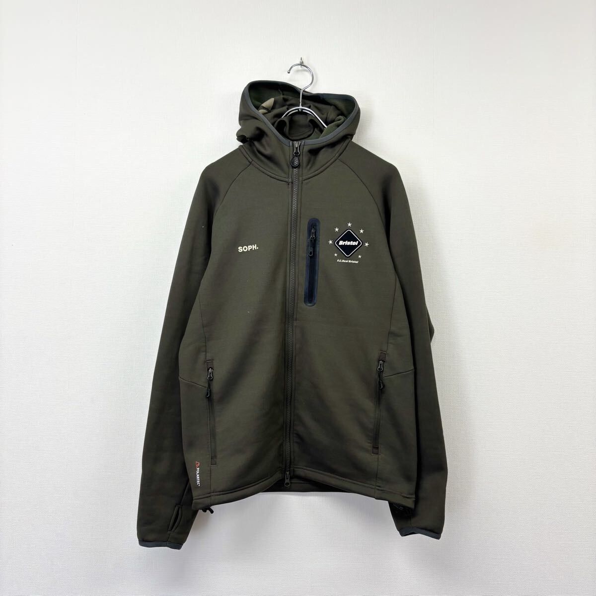 FCRB POLARTEC FLEECE ZIP UP GAITER HOODY F．C．R．B．(エフシー 