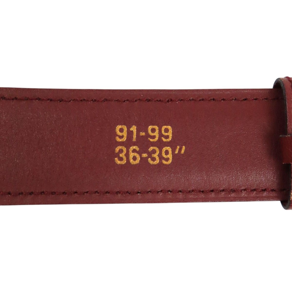 カルティエ マストライン Cバックル ベルト レザー メタル ユニセックス ボルドー CARTIER 【中古】 【アパレル・小物】 カルティエ マストライン Cバックル ベルト レザー メタル ユニ