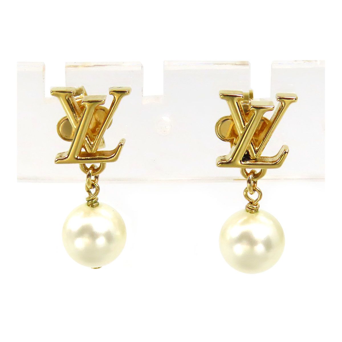 ルイヴィトン ピアス LV アイコニック ルイザ M01585 メタル フェイク 
