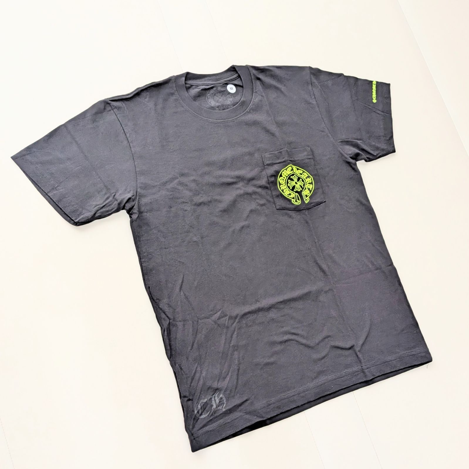 希少☆【CHROME HEARTS】ネオンイエロー ホースシュー Tシャツ Mサイズ