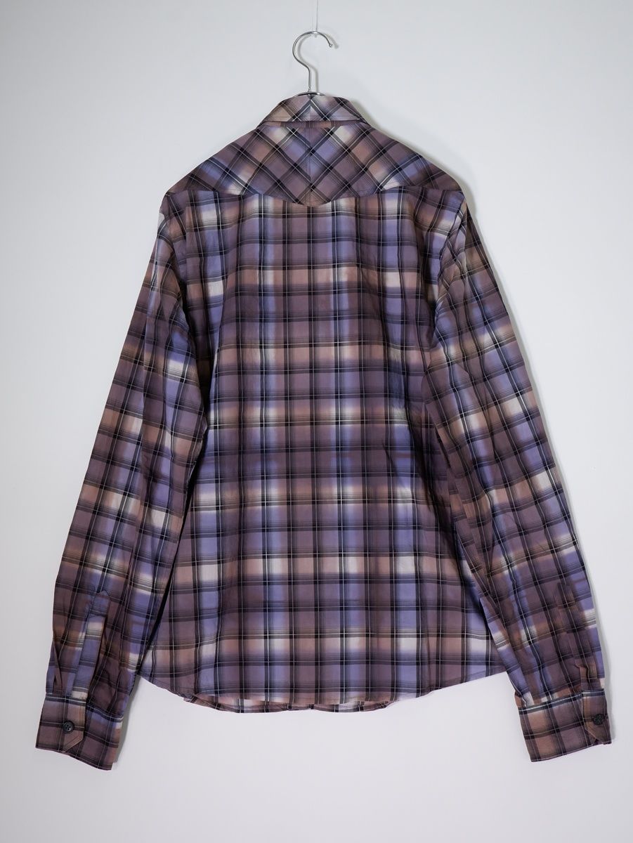 BOTTEGA VENETAボッテガヴェネタ イタリア製 チェックコットンウエスタンシャツ 国内正規品【48】【MSHA81616】 BOTTEGA VENETAボッテガヴェネタ イタリア製 チェックコットンウエスタンシャツ 国内正規品【48】【MSHA81616】