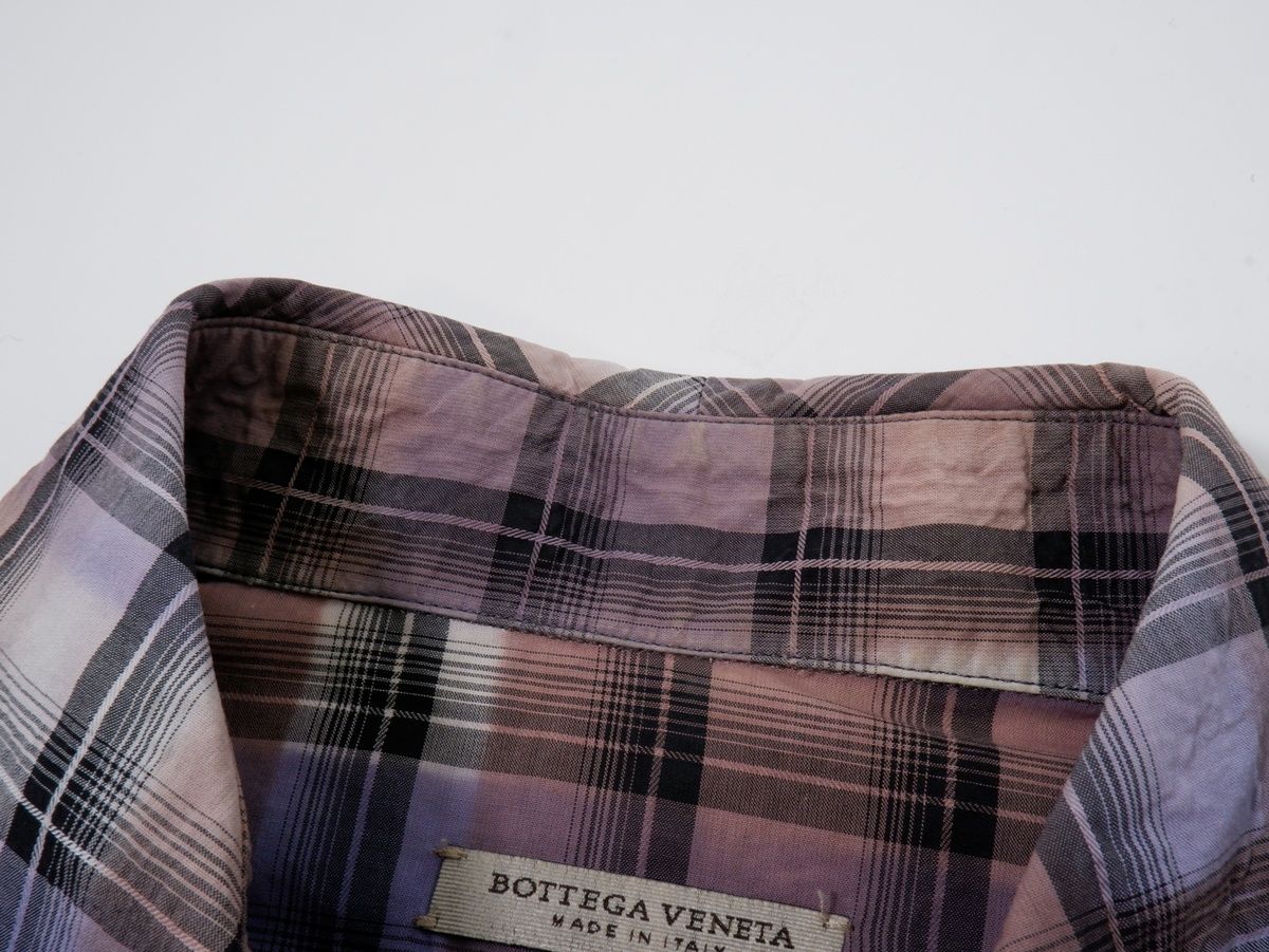 BOTTEGA VENETAボッテガヴェネタ イタリア製 チェックコットンウエスタンシャツ 国内正規品【48】【MSHA81616】 BOTTEGA VENETAボッテガヴェネタ イタリア製 チェックコットンウエスタンシャツ 国内正規品【48】【MSHA81616】