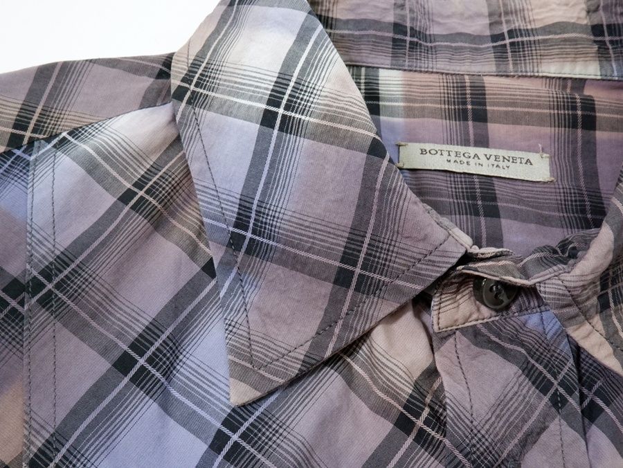 BOTTEGA VENETAボッテガヴェネタ イタリア製 チェックコットンウエスタンシャツ 国内正規品【48】【MSHA81616】 BOTTEGA VENETAボッテガヴェネタ イタリア製 チェックコットンウエスタンシャツ 国内正規品【48】【MSHA81616】