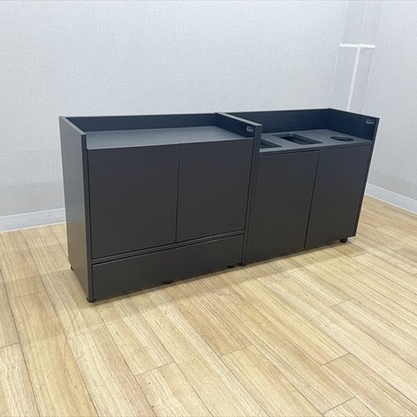 ダストボックス ゴミ箱 オフィス用 キャスター付き 2点セット デイズオフィス コクヨ ブラック