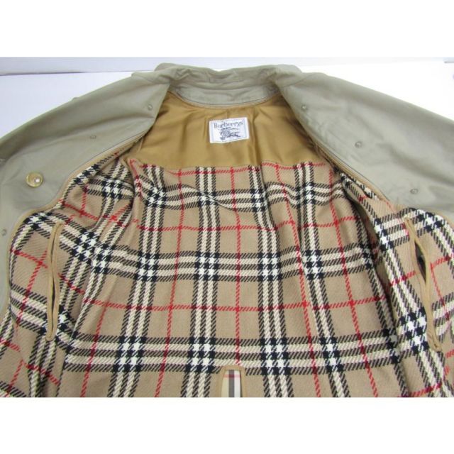 BURBERRY バーバリー 90s ノバチェック トレンチコート 7AB2▽Y3726