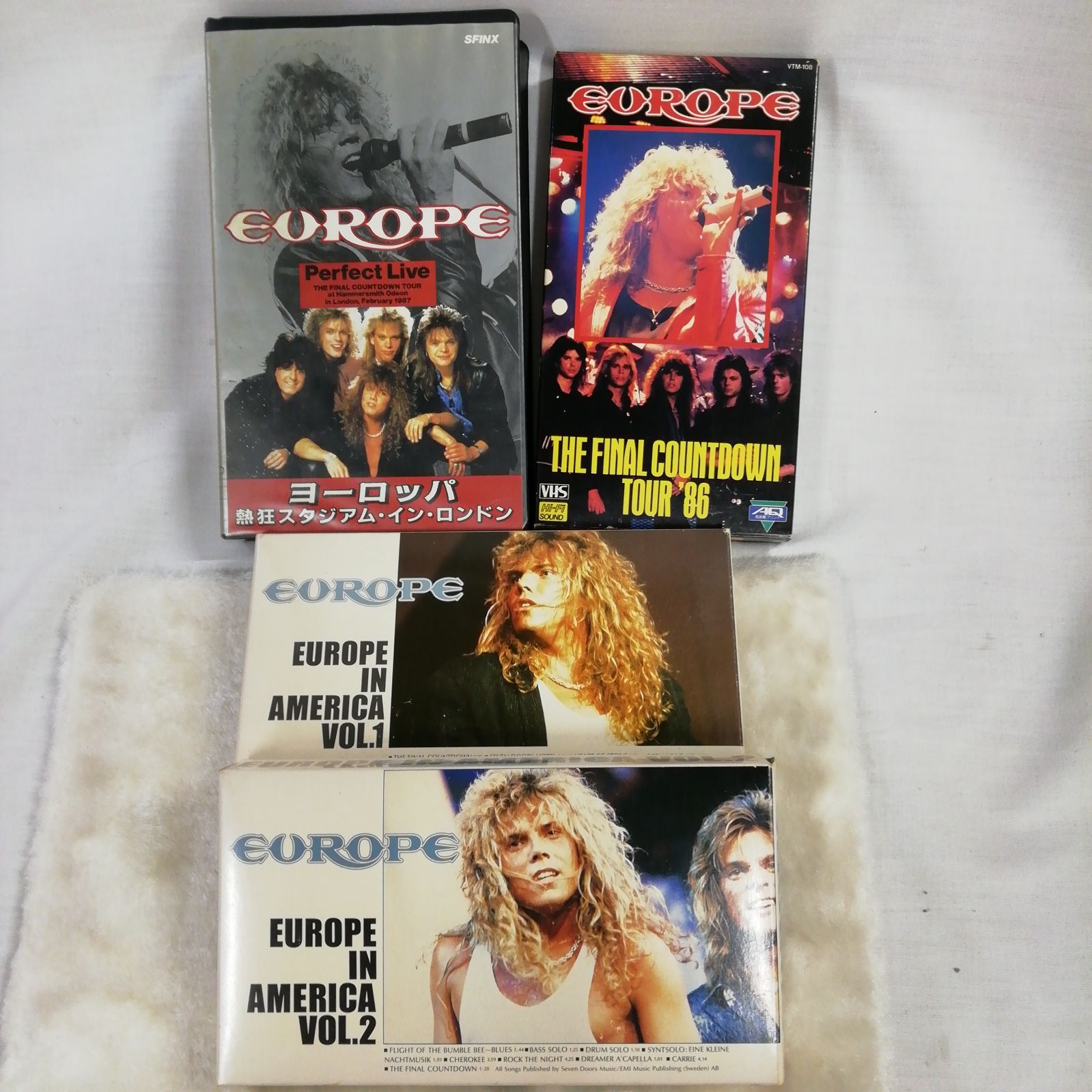 EUROPE ヨーロッパインアメリカ　２本　vhs ビデオテープ EUROPE ヨーロッパインアメリカ 2本 vhs ビデオテープ EUROPE