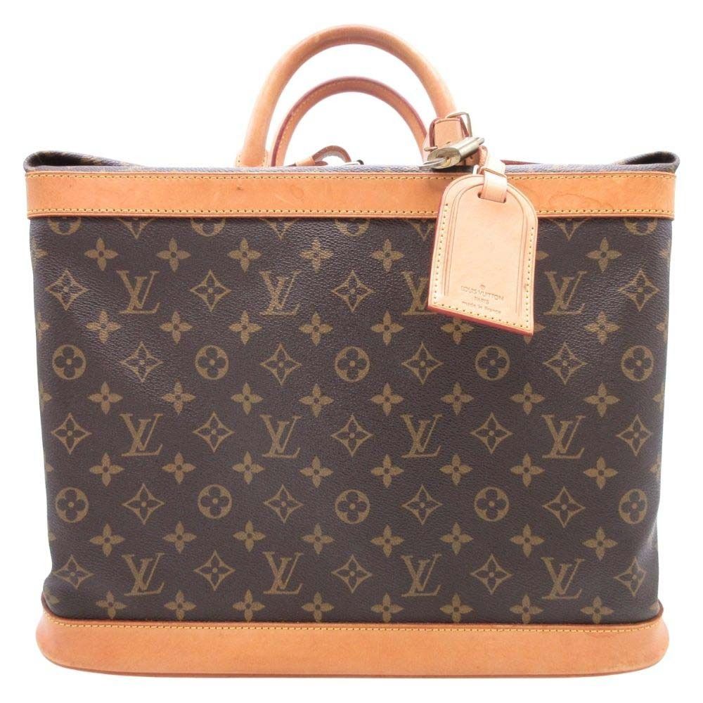 美品 LOUIS VUITTON ルイヴィトン M41139 モノグラム クルーザーバッグ40 ボストンバッグ 旅行カバン スクエア 茶 ブラウン メンズ レディース 古着 中古 USED