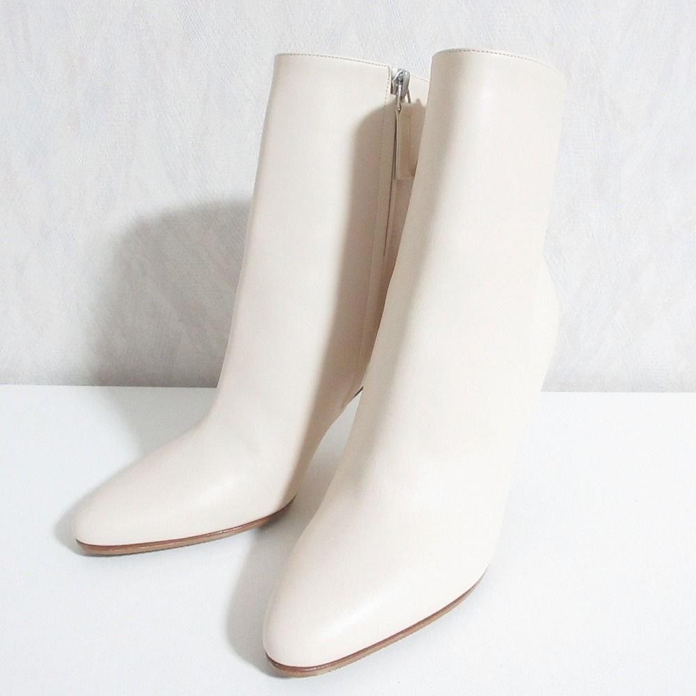 未使用 23AW MANOLO BLAHNIK マノロブラニク INSOPO サイドジップ アンクルブーツ 319-1187-0003 37 ライトベージュ レディース 古着 中古 USED