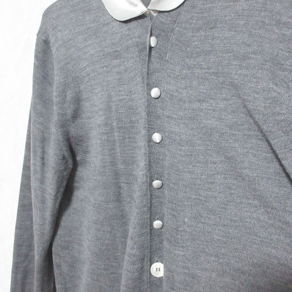 美品 サカイ sacai luck　サカイラック ブラウス ニット カーディガン サカイラックsacai luck コットン裾変形テーピングニットカーディガン