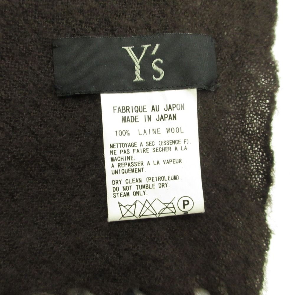 良品 Y's ワイズ ダブルレイヤー ストール ショール マフラー チェック