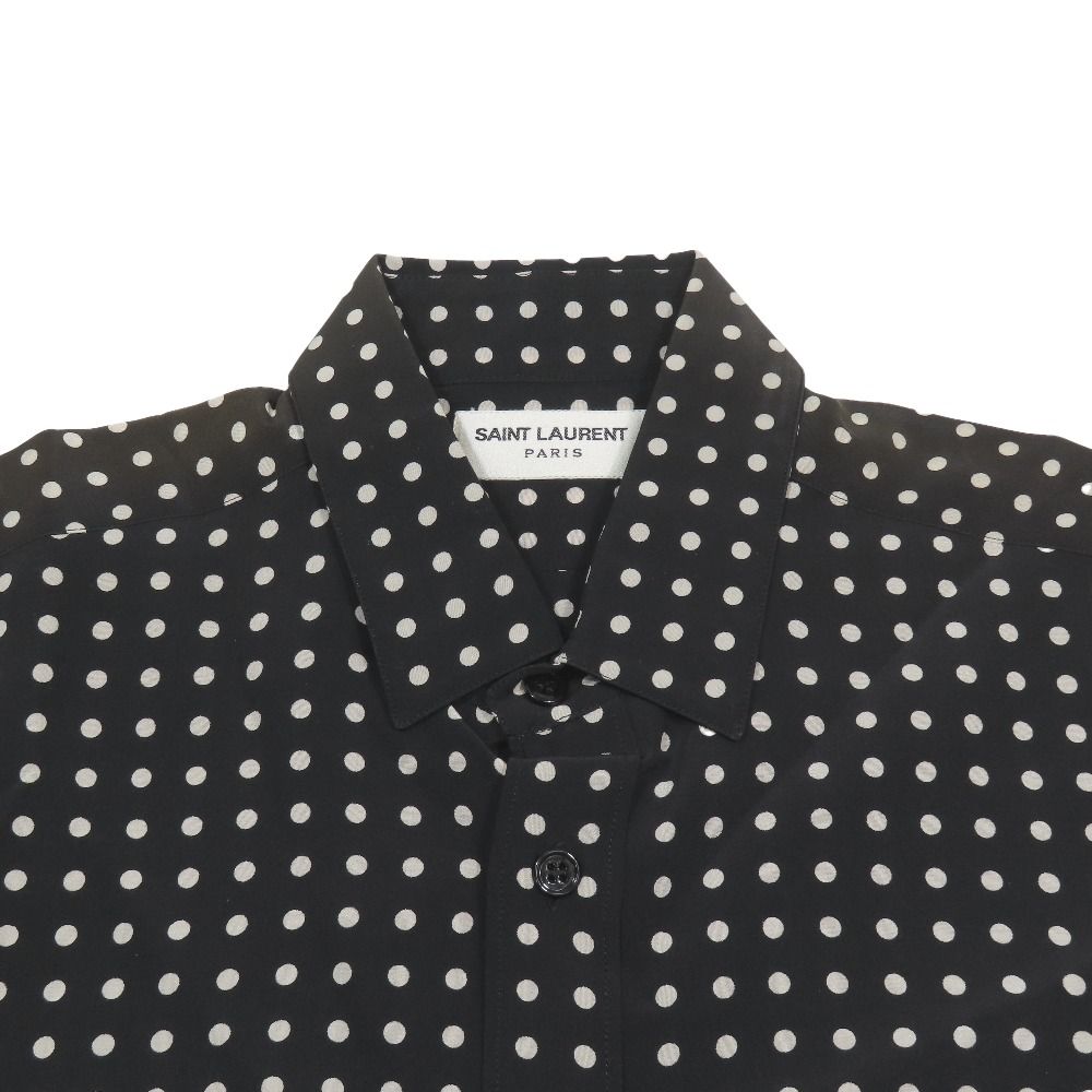 SAINT LAURENT PARIS サンローランパリ 14SS エディ期 ドット シャツ 