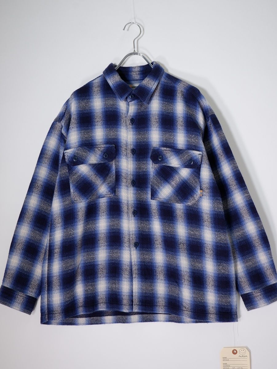 JACKSON MATISSEジャクソンマティス 2026SS SAFARI×JM Light-weight flannel shirtサファリ別注フランネルシャツ新品【M】【MSHA82001】