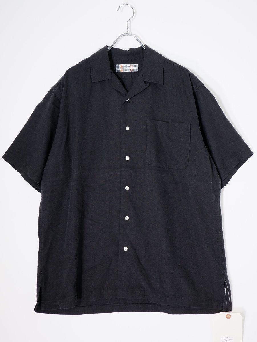 JACKSON MATISSEジャクソンマティス 2026SS Open collar short sleeve shirtシルクリネン半袖シャツ新品【M】【MSHA81967】