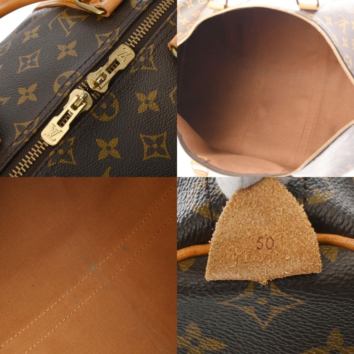ルイヴィトン モノグラム キーポル 50 ブラウン M41426 ユニセックス