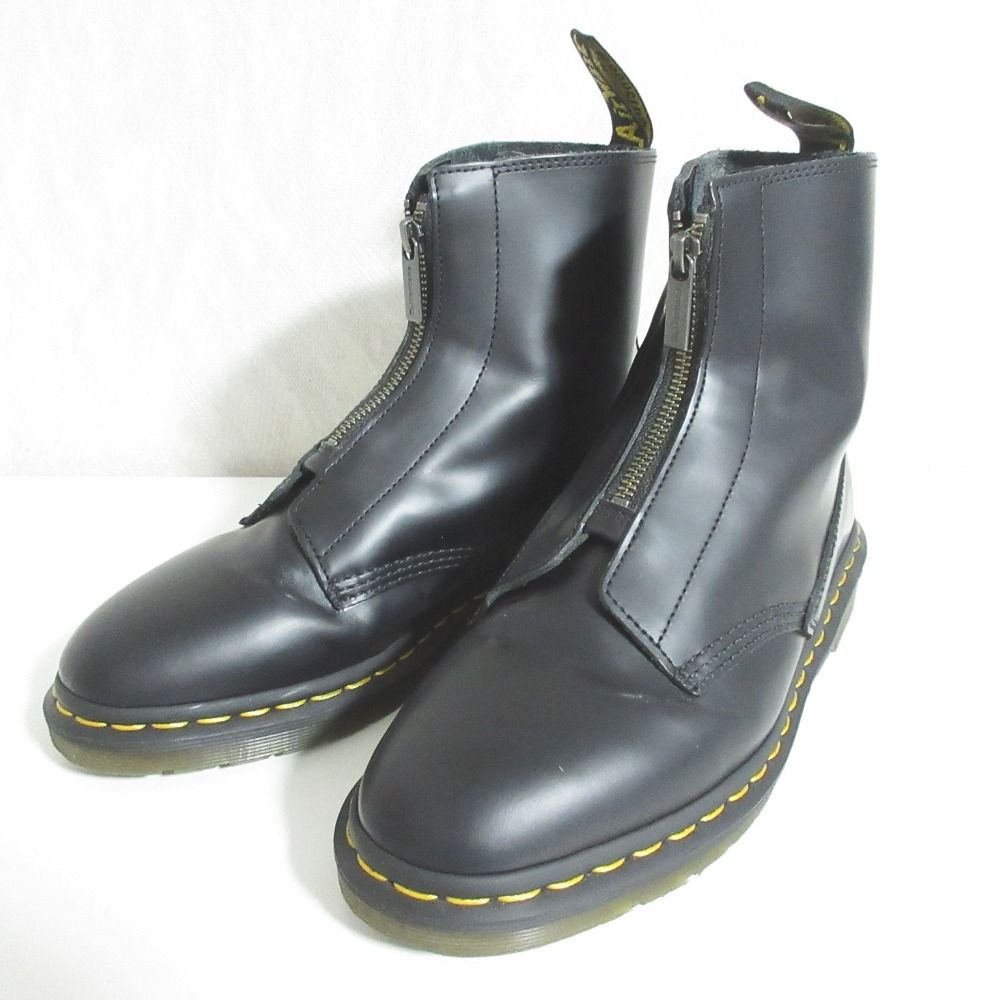 良品 Dr.Martens ドクターマーチン CABBOTT センタージップ ブーツ UK6 ブラック メンズ レディース 古着 中古 USED