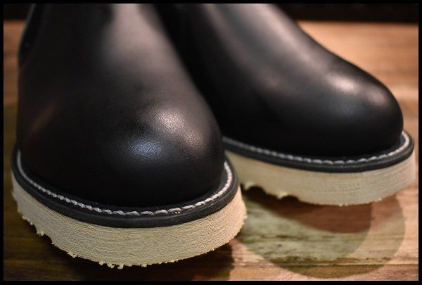 美品 92年製造 RED WING 8141 8 1/2 E ロメオ BLK 8E DEAD 90'S】レッドウィング 8142 サイドゴア 黒 ブラッククローム