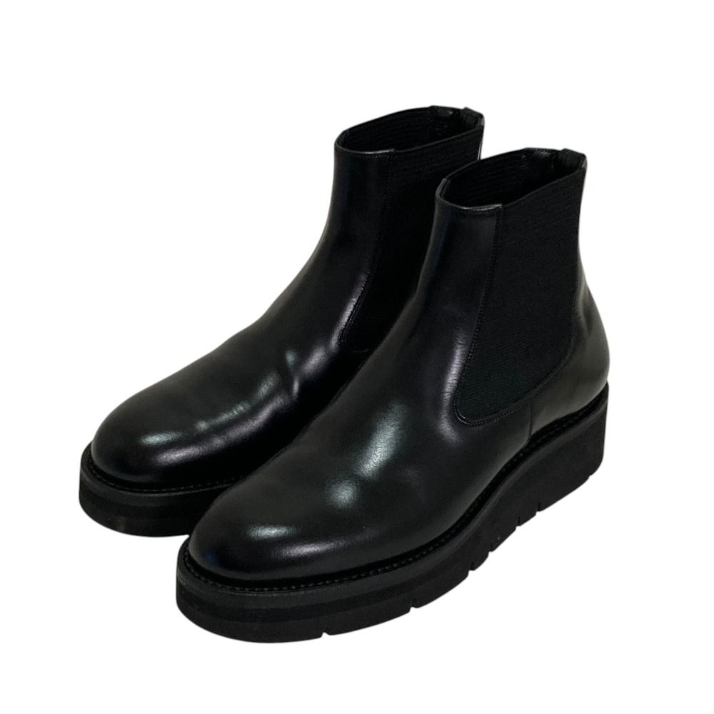 美品 BEAUTIFUL SHOES ビューティフルシューズ TOSHINOSUKE TAKEGAHARA ブリティッシュ サイドゴア チェルシーブーツ 23cm ブラック レディース 古着 中古 USED