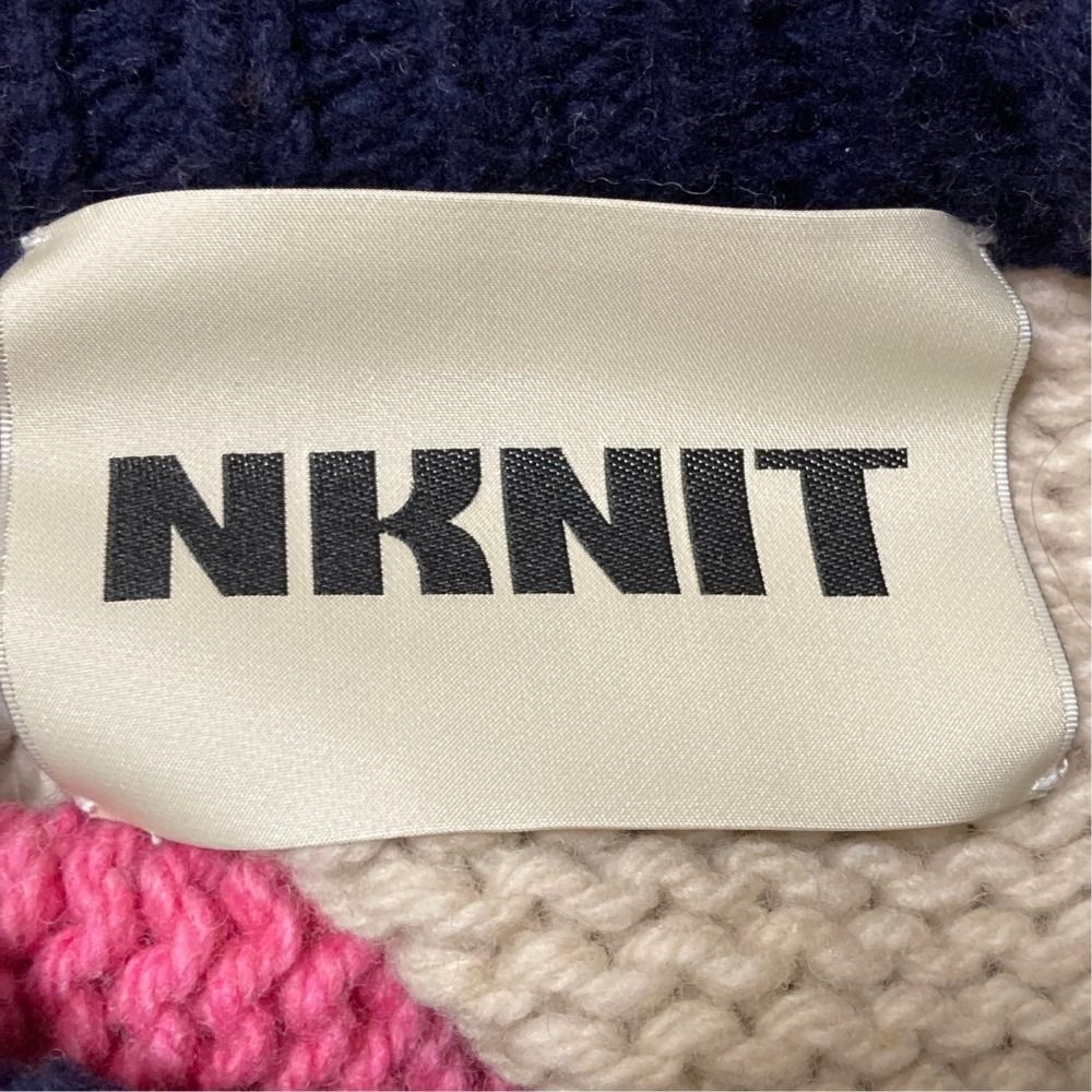 NKNIT ンニット 23AW カラーブロックニットセーター NKNIT23AW-N22 ミックス - 美品 23AW NKNIT ンニット カラーブロックニット セーター NKNIT23AW