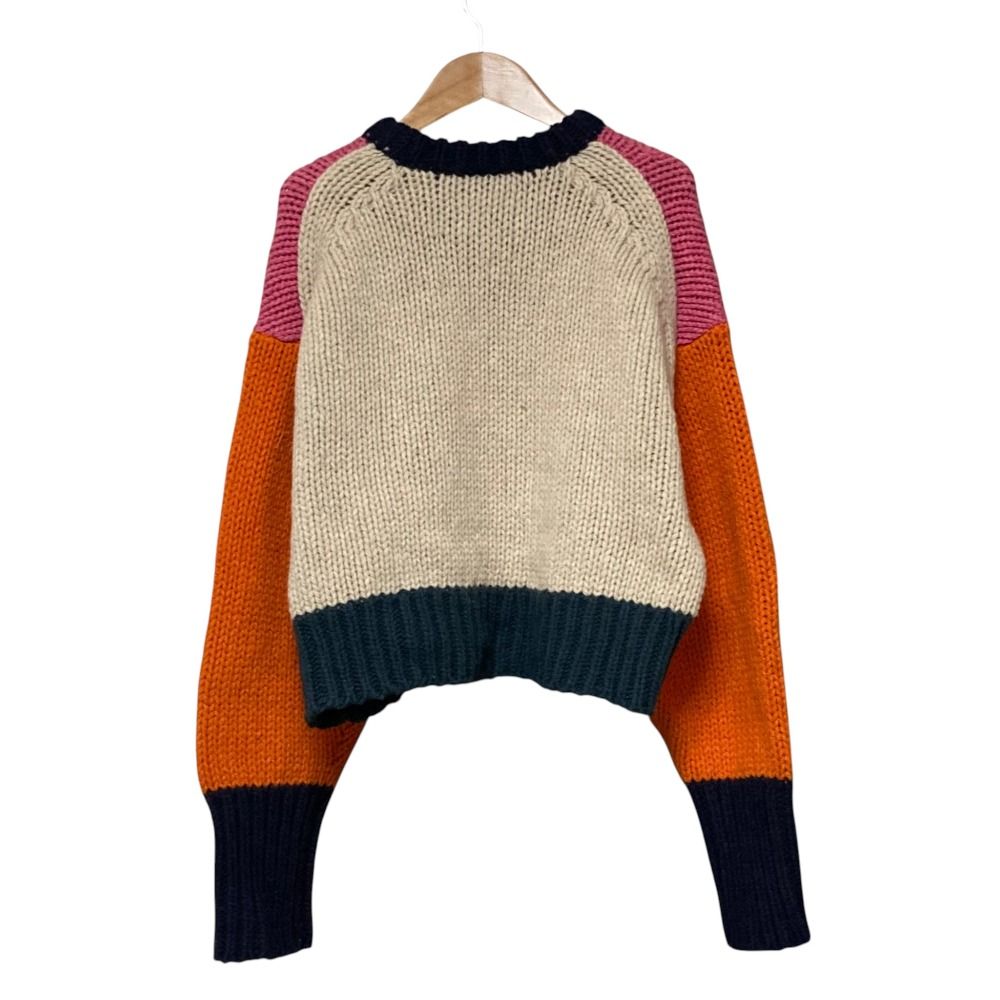 美品 23AW NKNIT ンニット カラーブロックニット セーター NKNIT23AW