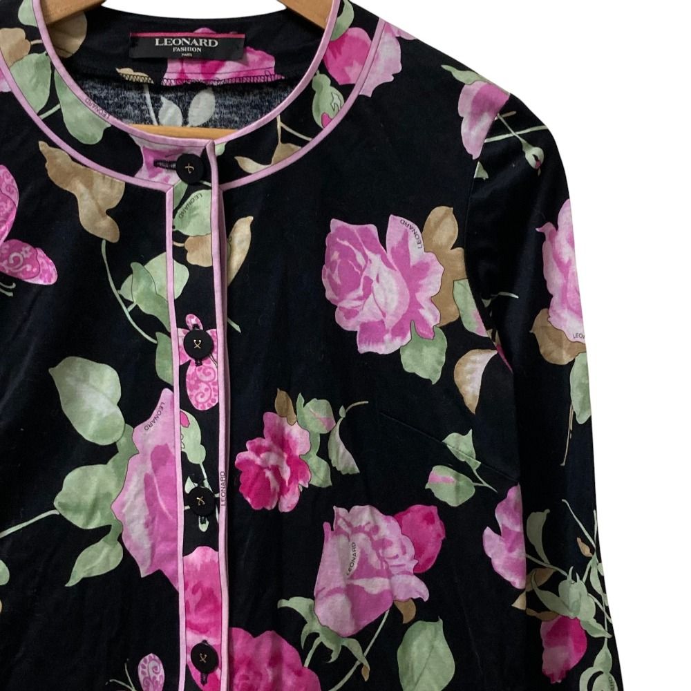 美品 LEONARD FASHION レオナールファッション フラワープリント