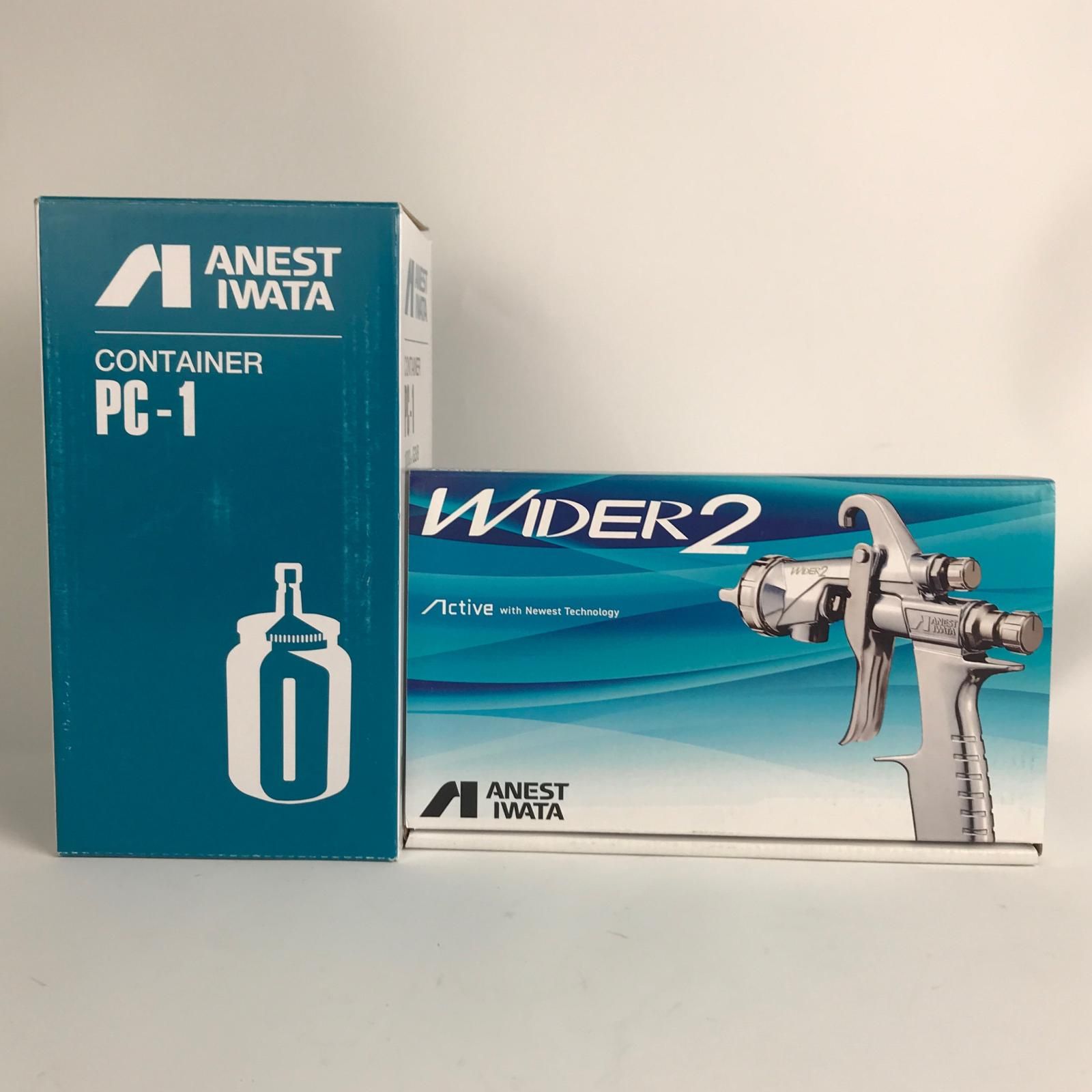 ANEST IWATA(アネスト岩田) エアースプレーガン＆吸上式コンテナ(PC-1)セット WIDER2-25W1S
