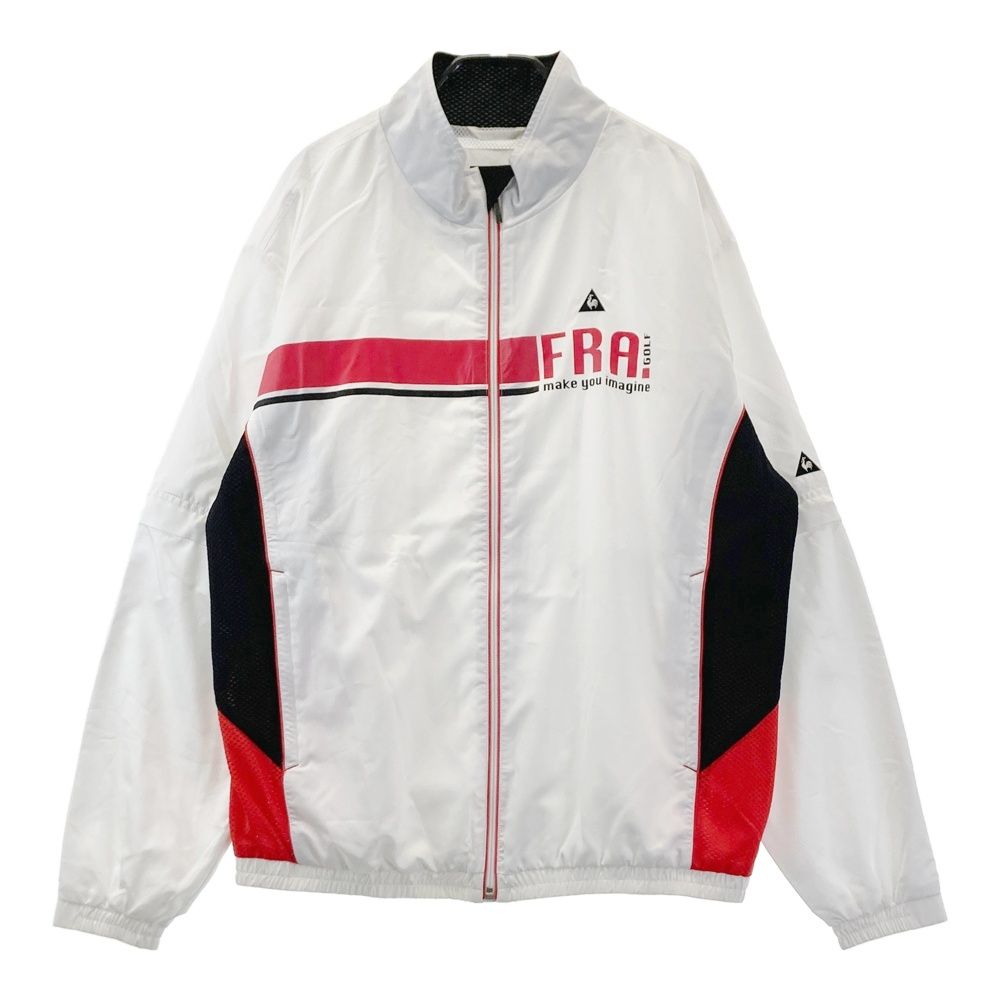 サイズ：LL LE COQ GOLF ルコックゴルフ 裏メッシュ 2WAY ジップジャケット ホワイト系 [240101681675] ゴルフウェア メンズ ストスト