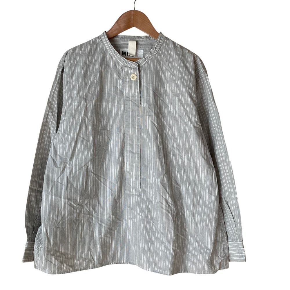 美品 MHL. エムエイチエル マーガレットハウエル PYJAMA STRIPE COTTON