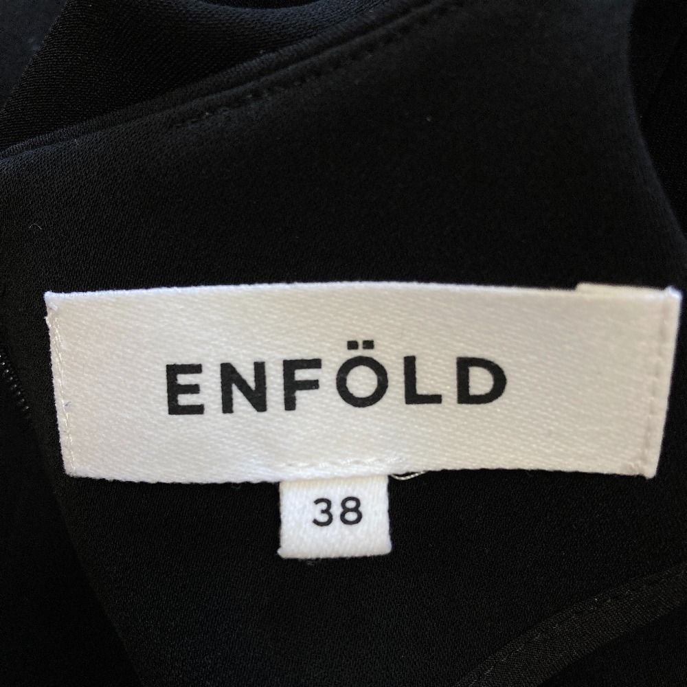 ■美品■ENFOLD エンフォルド ツイル ストレッチ ランダムヘム プルオーバー ブラウス サイズ38 変形 ブランド古着【中古】20260310/RA8330 中古・古着通販】ENFOLD (エンフォルド) RAMBUS PULLOVER ブラック