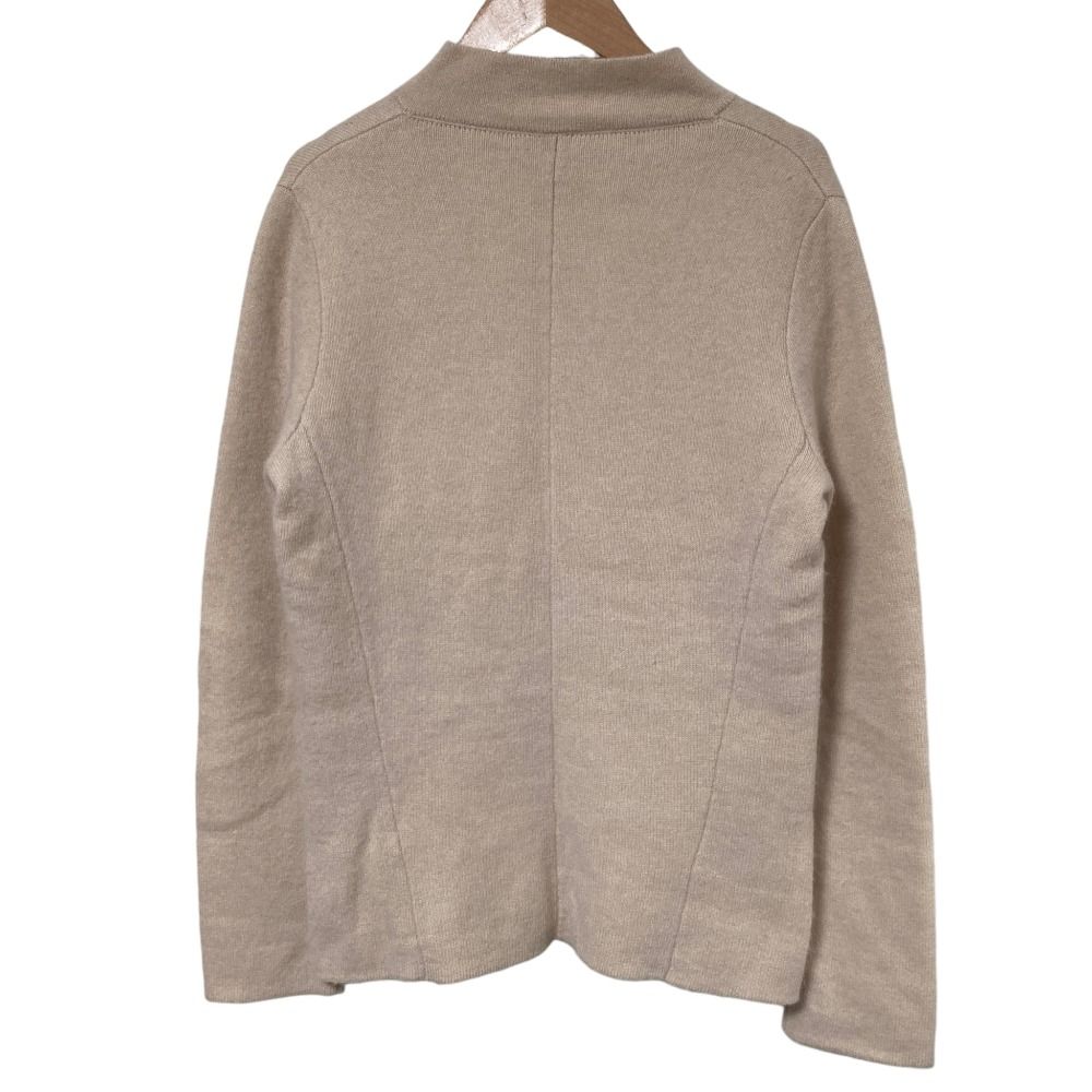 美品 Agnona アニオナ カシミア100％ カーディガン×ハイネック ノースリーブ ニット セーター アンサンブル セット 42 グレー レディース 古着 中古 USED 美品 Agnona アニオナ カシミア100％ カーディガン×ハイネック