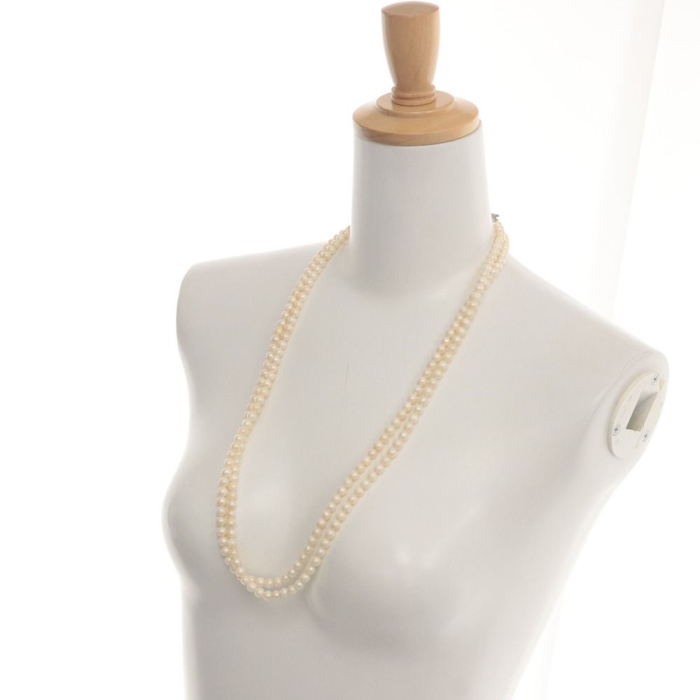 □ 高島屋 真珠 ネックレス アクセサリー シルバー金具 84.6g 146cm □ 高島屋 真珠 ネックレス アクセサリー シルバー金具 84.6g 146cm