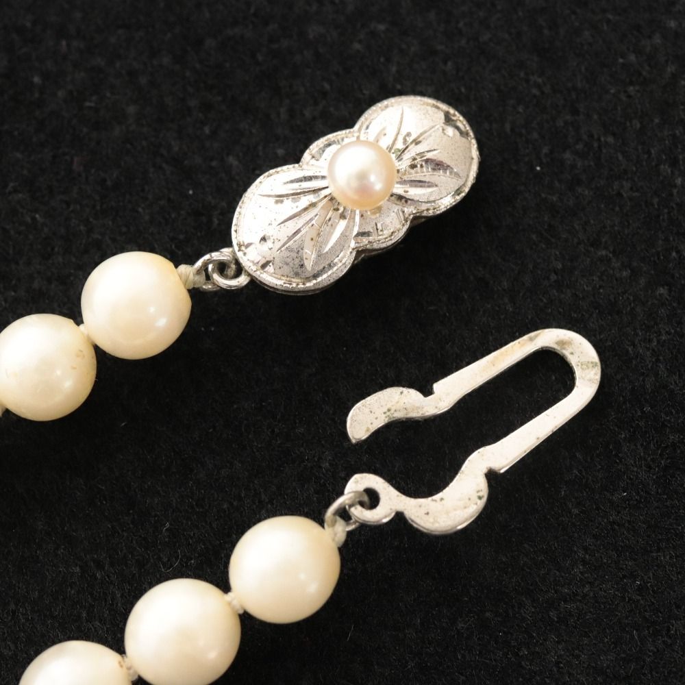 □ 高島屋 真珠 ネックレス アクセサリー シルバー金具 84.6g 146cm