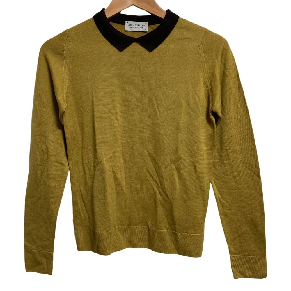美品 JOHN SMEDLEY ジョンスメドレー 襟付き ハイゲージニット