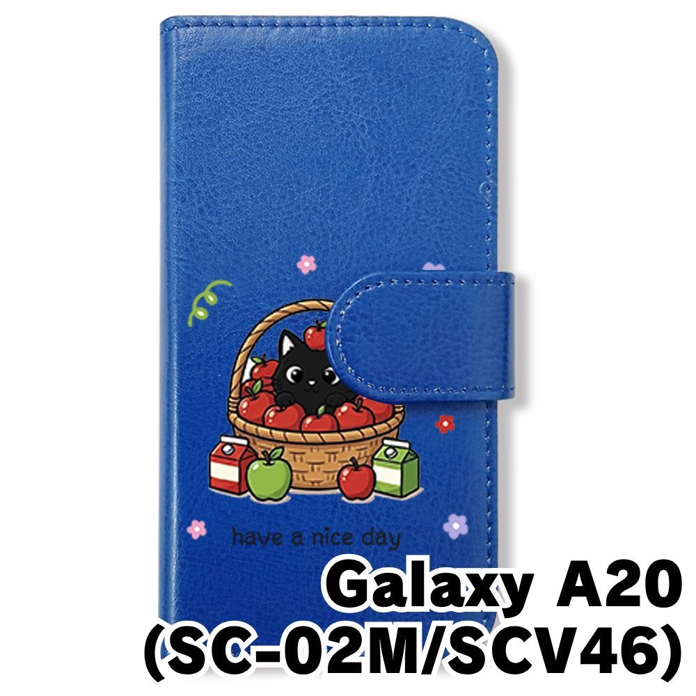 新品未使用】Galaxy A20 SC-02M SCV46 手帳型スマホ ケース カバー (色