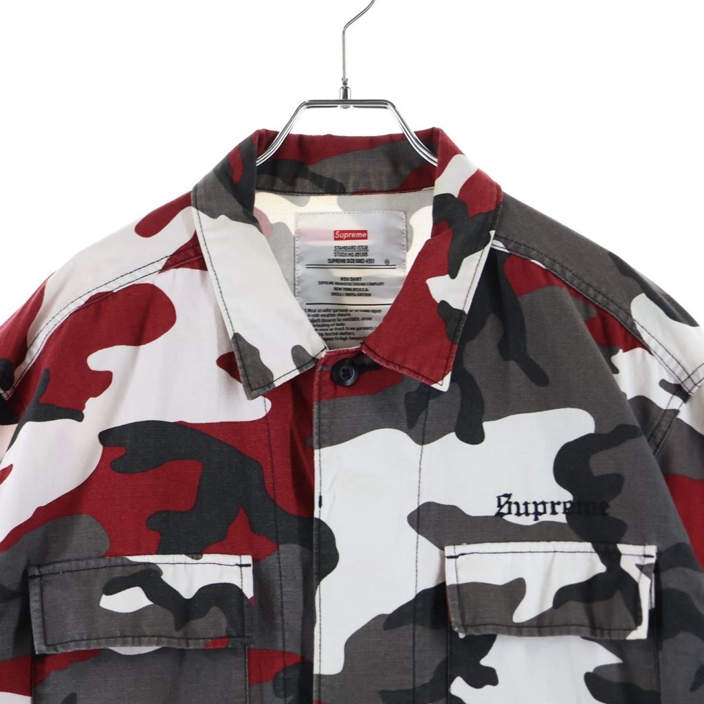 SUPREME (シュプリーム) 18SS Hellraiser BDU Shirt Red Camo ヘル
