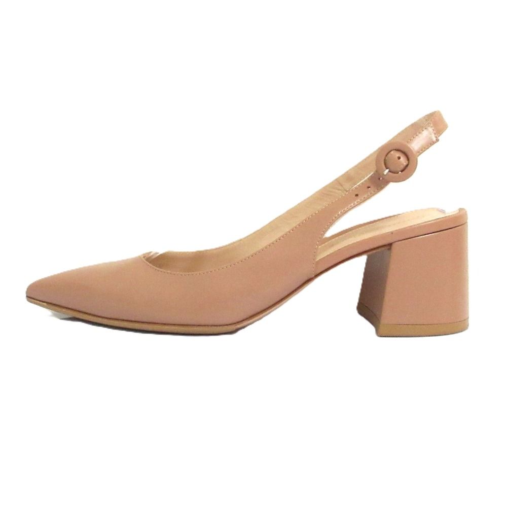 新品同様 Gianvito Rossi ジャンヴィトロッシ スリングバック レザー