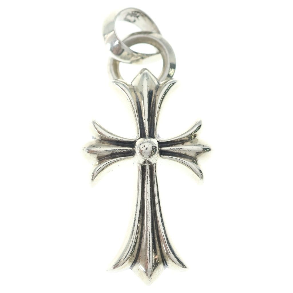 CHROME HEARTS (クロムハーツ) CH CRS SML W/BALE Wベイル スモールCHクロス ペンダントトップ シルバー BCA218