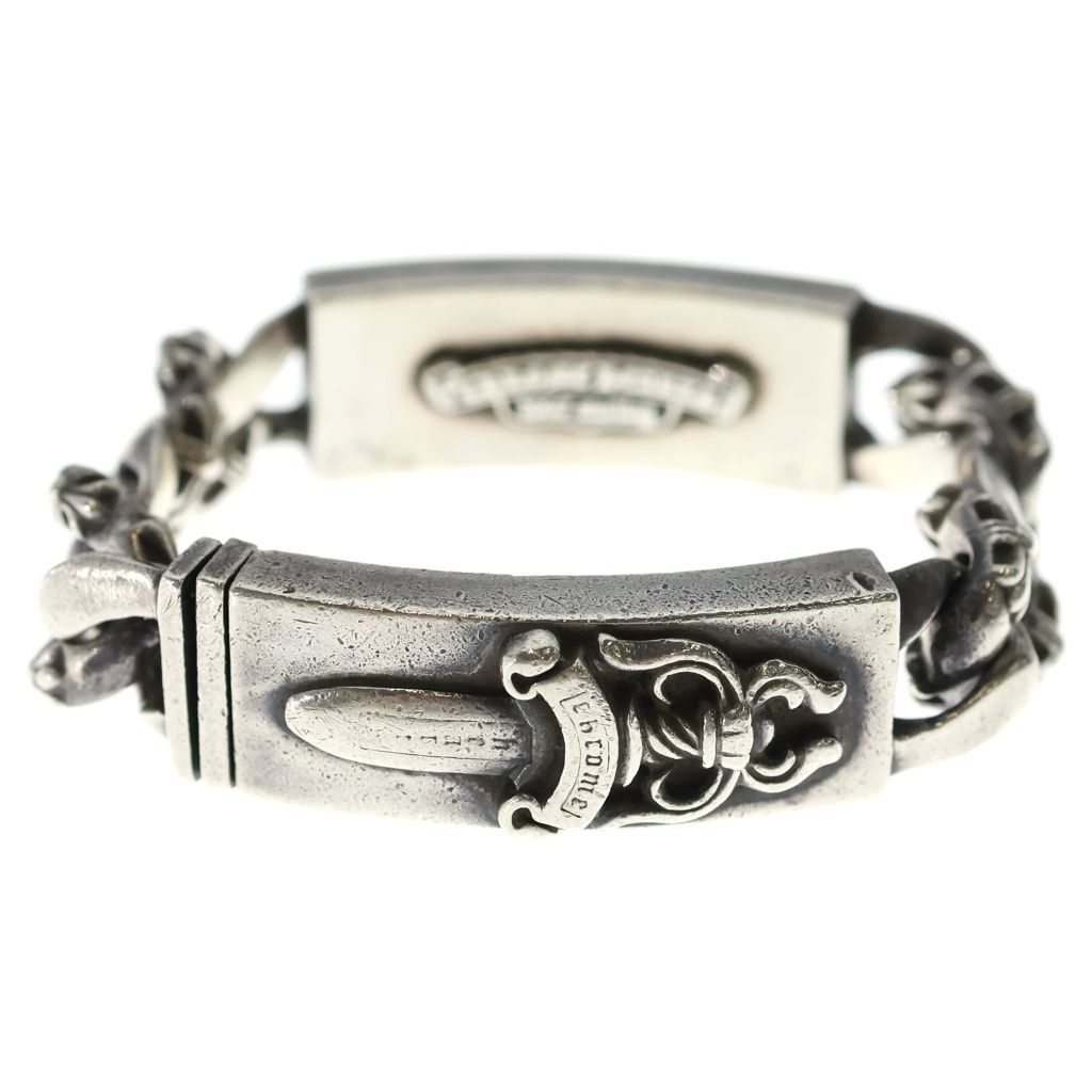 CHROME HEARTS (クロムハーツ) ID DBL FLRL DGGR FANCY ダブルID フローラルダガー ファンシー ブレスレット シルバー