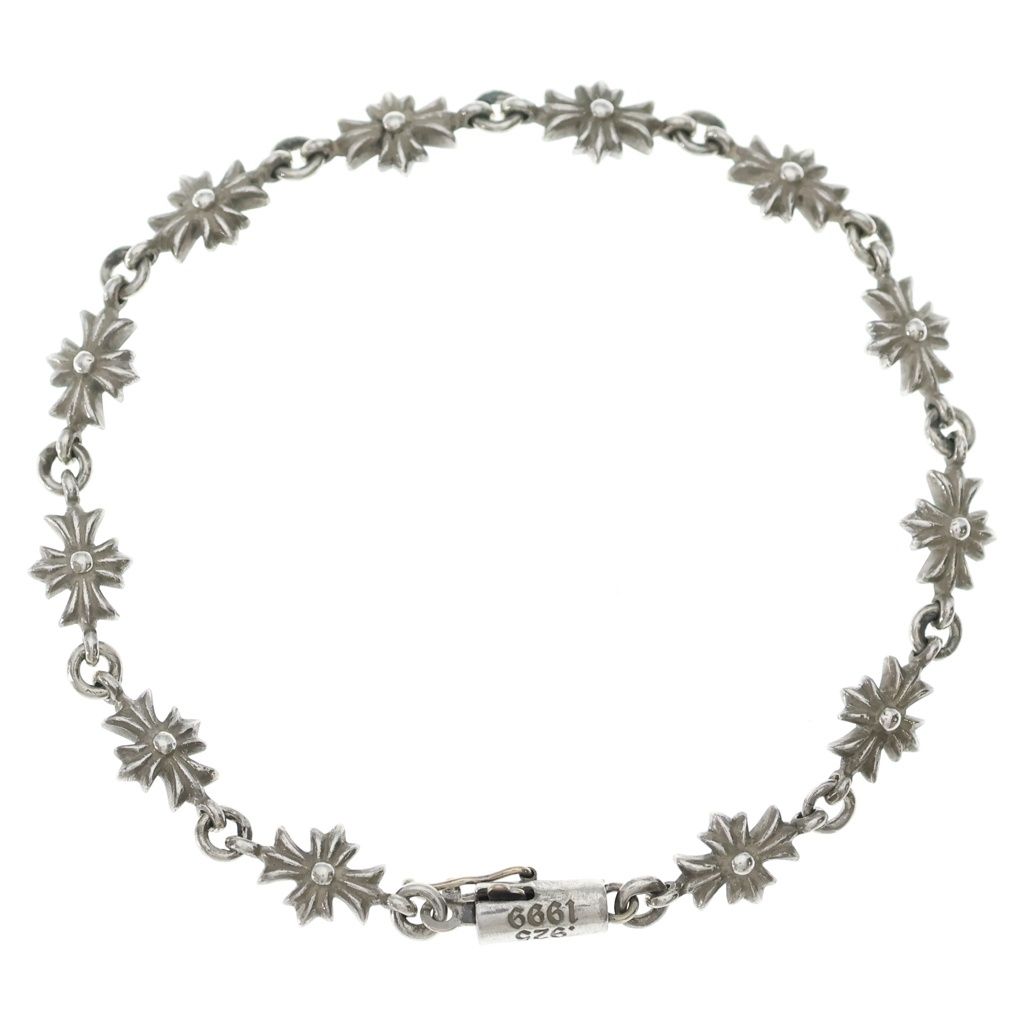 CHROME HEARTS (クロムハーツ) TNY E CH PLS タイニーE CHプラスブレスレット シルバー BCA187