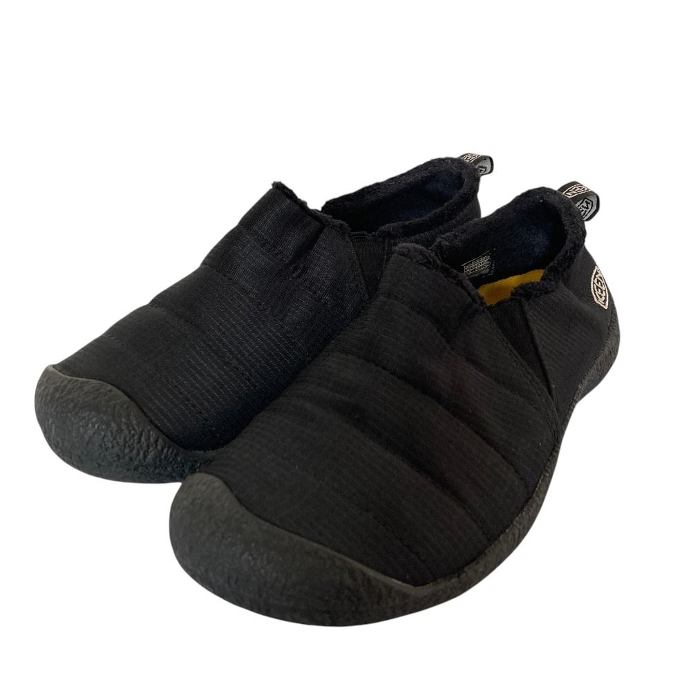 美品 KEEN キーン ハウザー2 スリッポン スニーカー サイズUS7 24cm ブラック レディース 古着 中古 USED