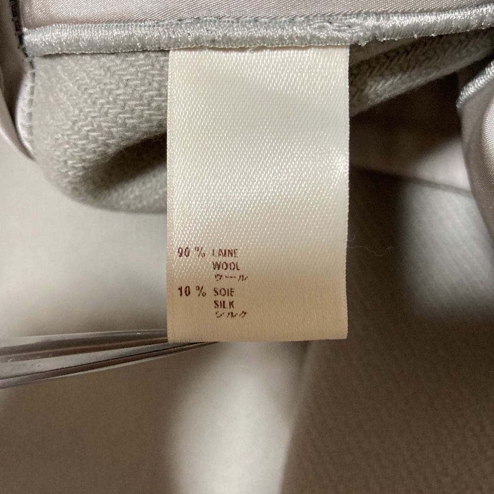 美品 LOUIS VUITTON ルイヴィトン ウール シルク スカート 38 グレー
