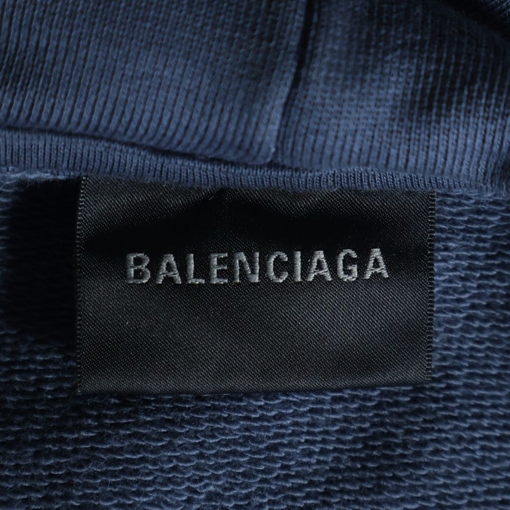 BALENCIAGA (バレンシアガ) 23SS Hand Drawn BB Icon Hoodieダメージ
