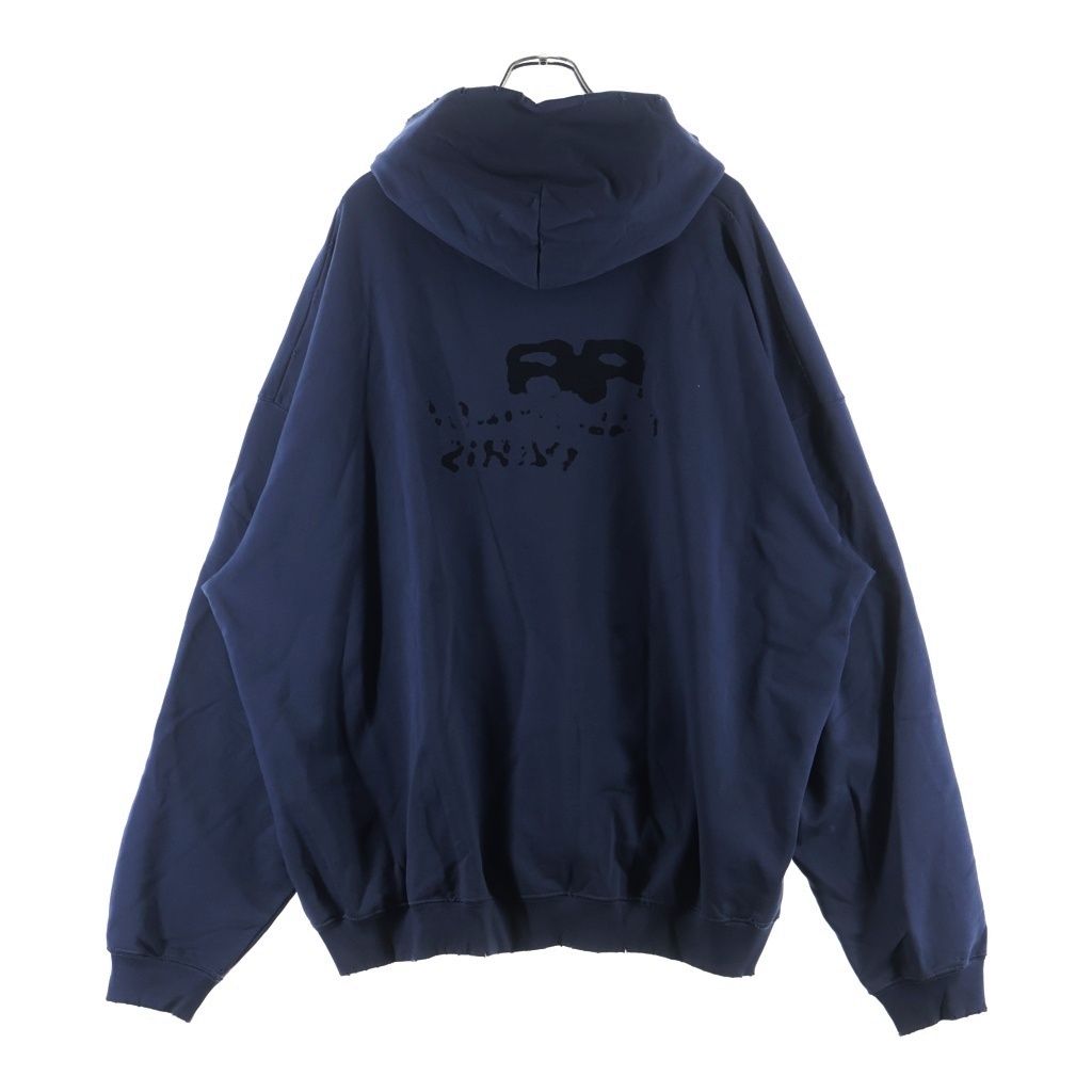 BALENCIAGA (バレンシアガ) 23SS Hand Drawn BB Icon Hoodieダメージ